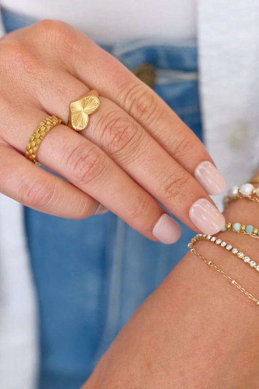 heather heart ring (FINAL SALE)