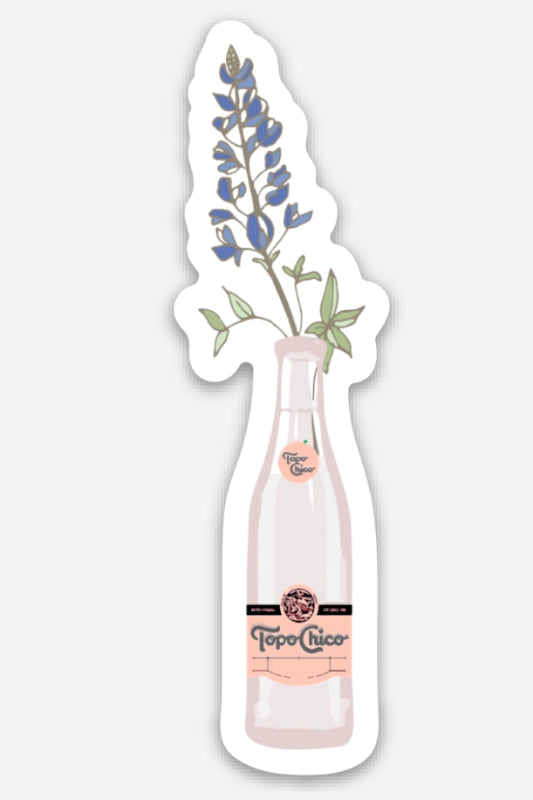 topo chico bluebonnet sticker