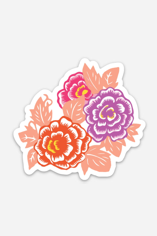mexican flower sticker