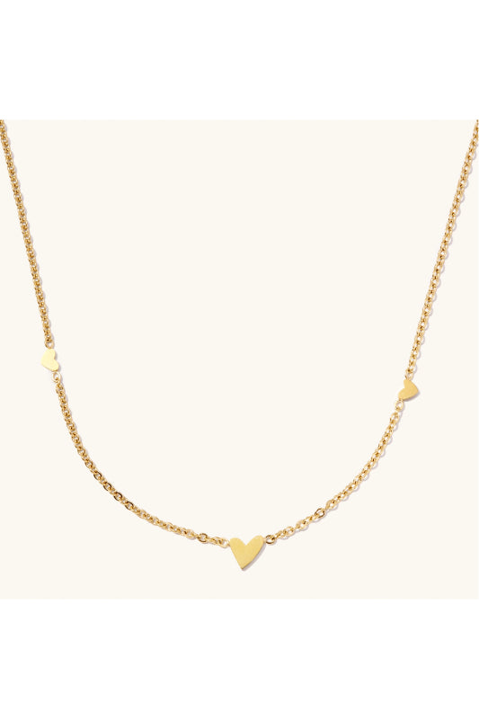 alice triple heart necklace