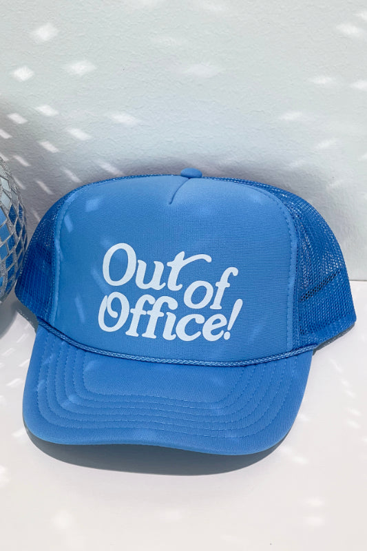 trucker hat "out of office" - blue