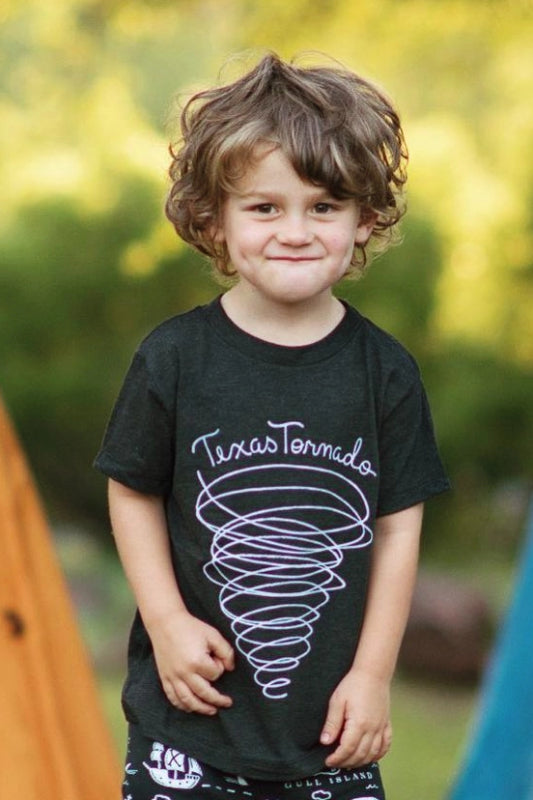 kid's tee texas tornado - grey
