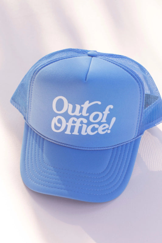 trucker hat "out of office" - blue
