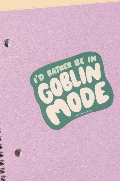 goblin mode sticker