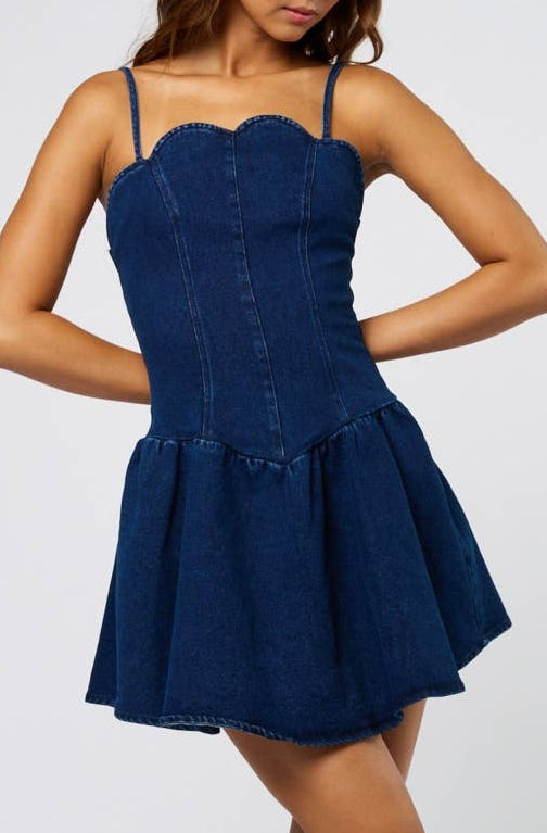 veronica dress - denim
