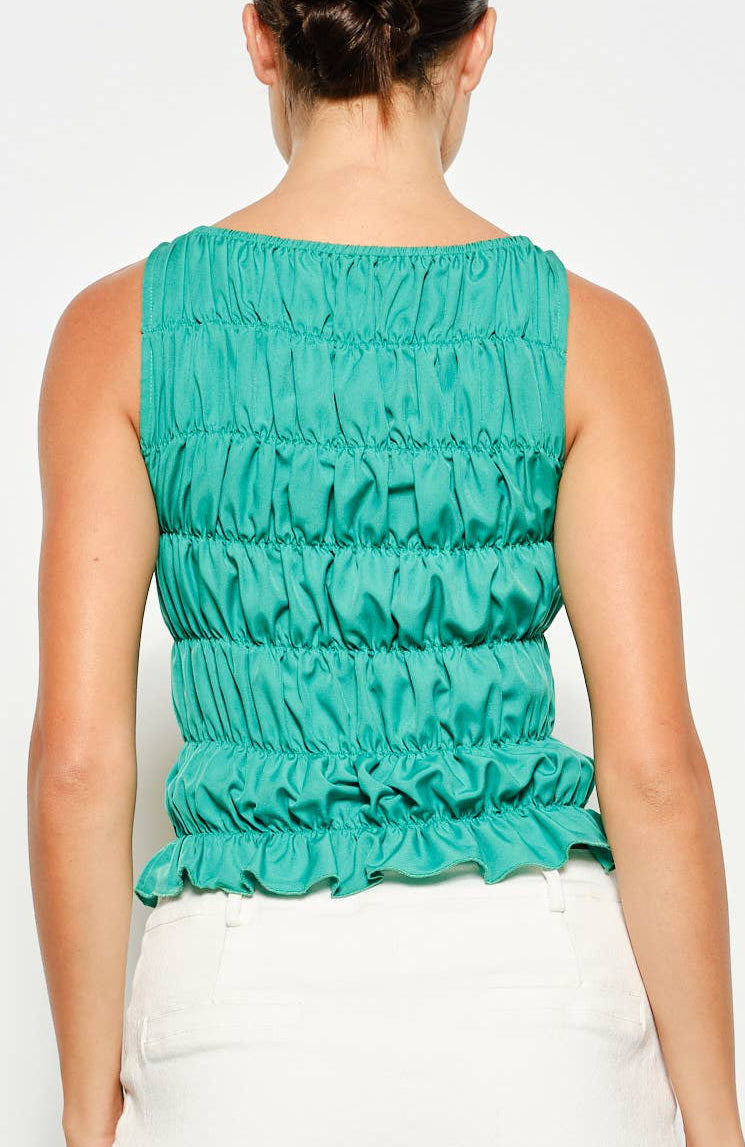 naomi top - green