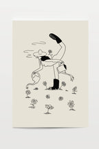 gardening art print - 5x7