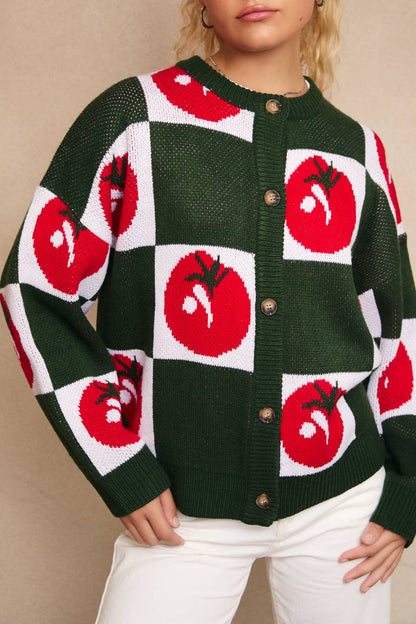 roma cardigan - green