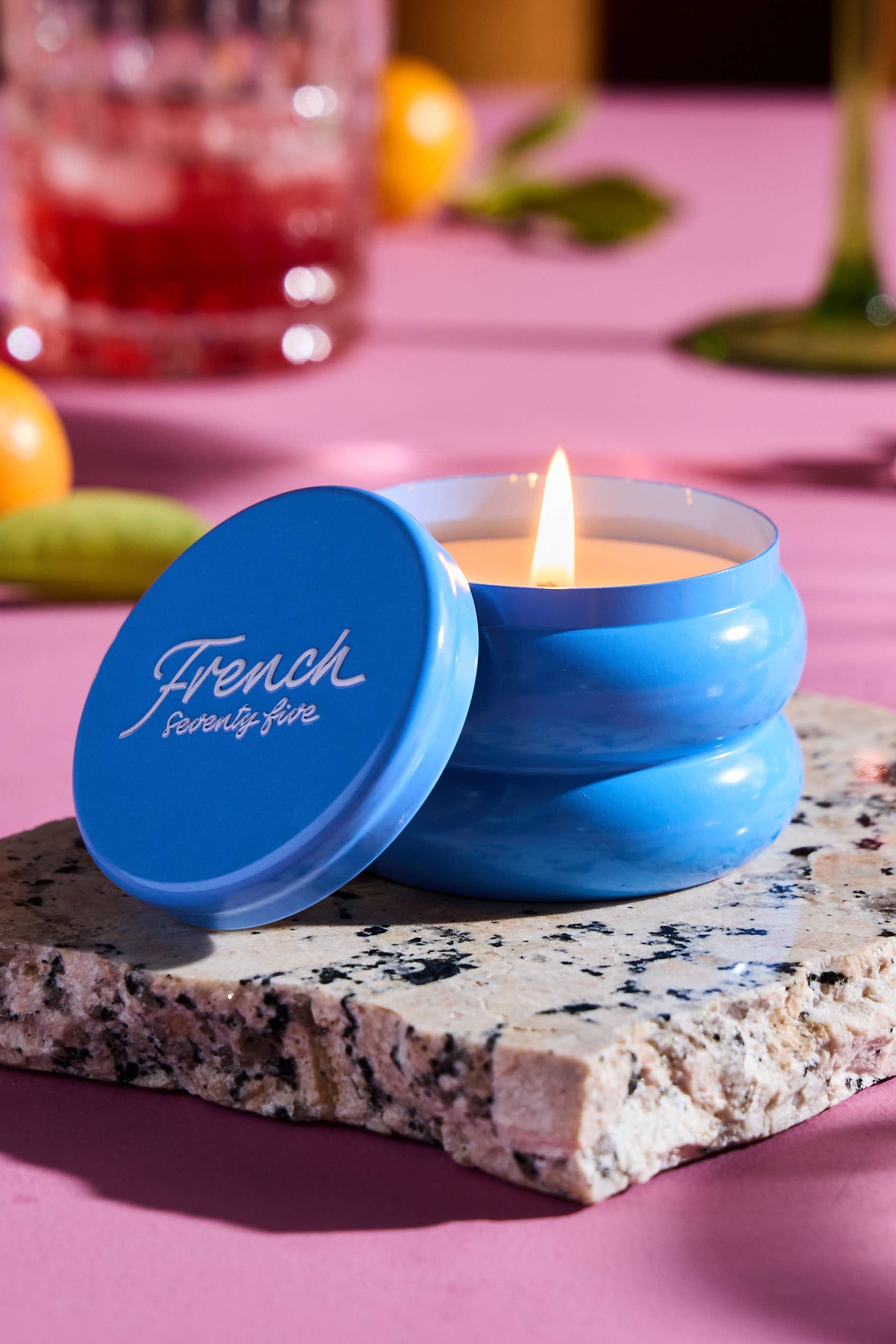 french 75 tin candle - 3.5 oz