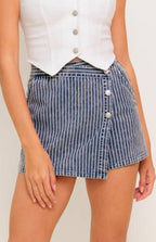 demi skort - blue white