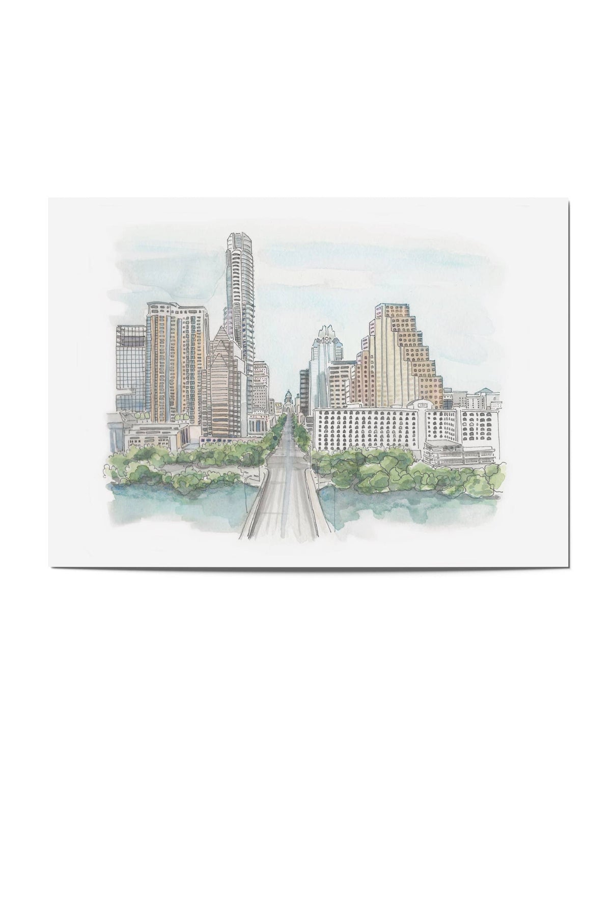 daytime congress ave postcard