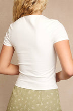 carter tee - white