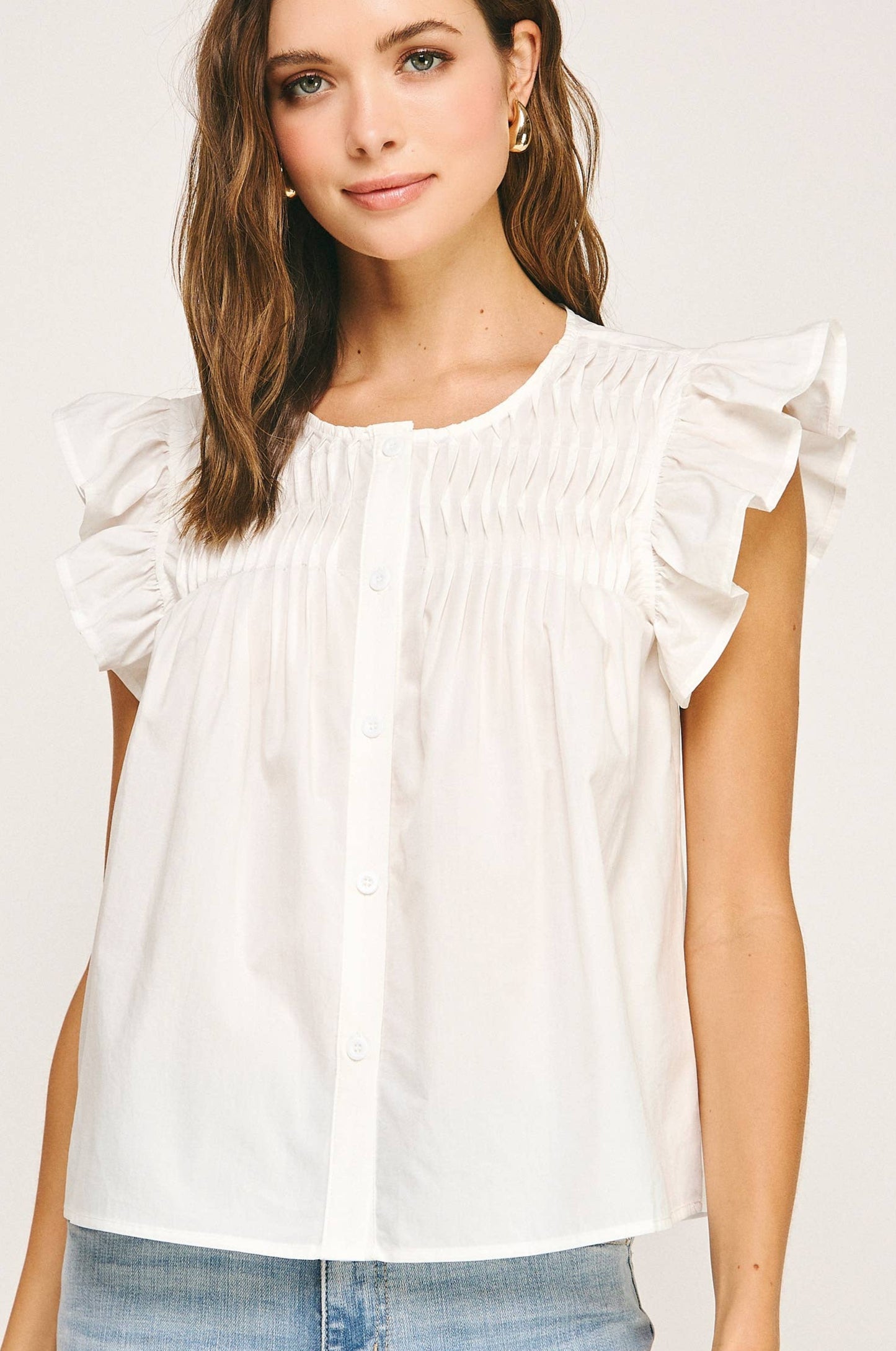 clare top - off white