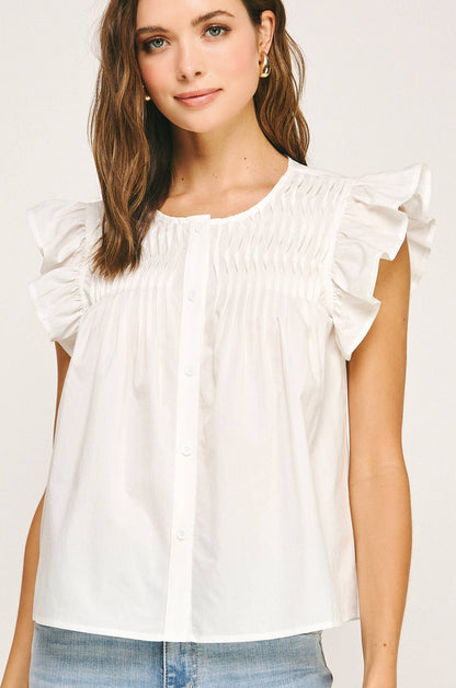 clare top - off white