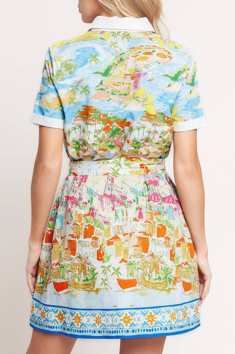 cannes mini dress - multi