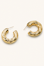 chunky twist hoops