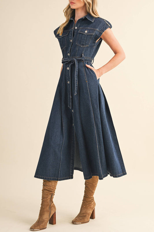 dakota dress - dark denim