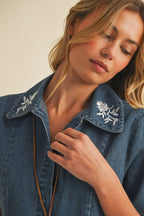 gracie dress  - denim