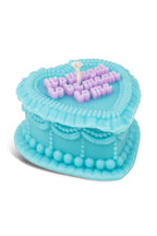 heart cake candle - illegal to be mean to me