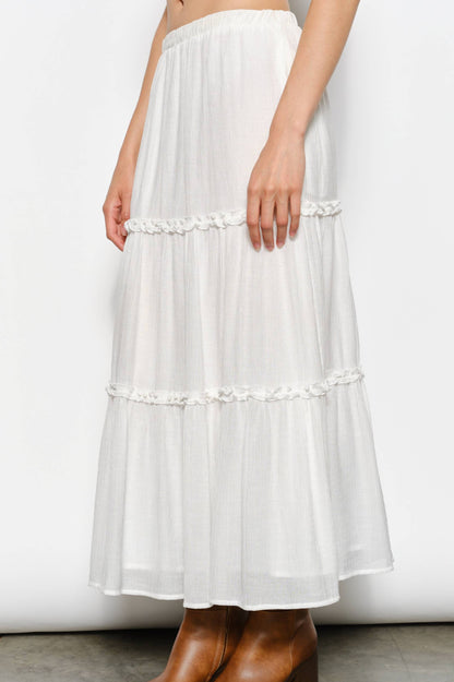april maxi skirt - off white