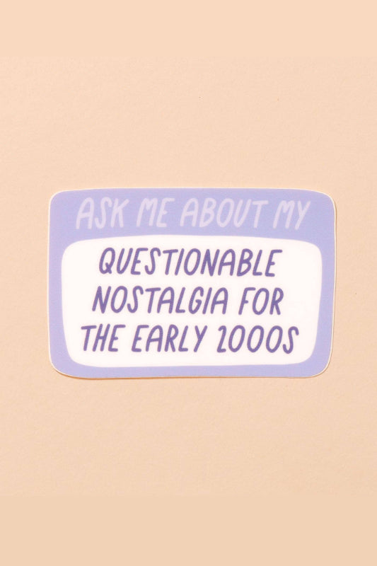 early 2000s nostalgia sticker