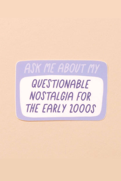 early 2000s nostalgia sticker
