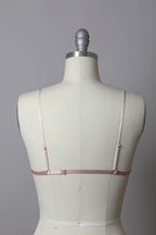 daisy embroidered bralette - pink