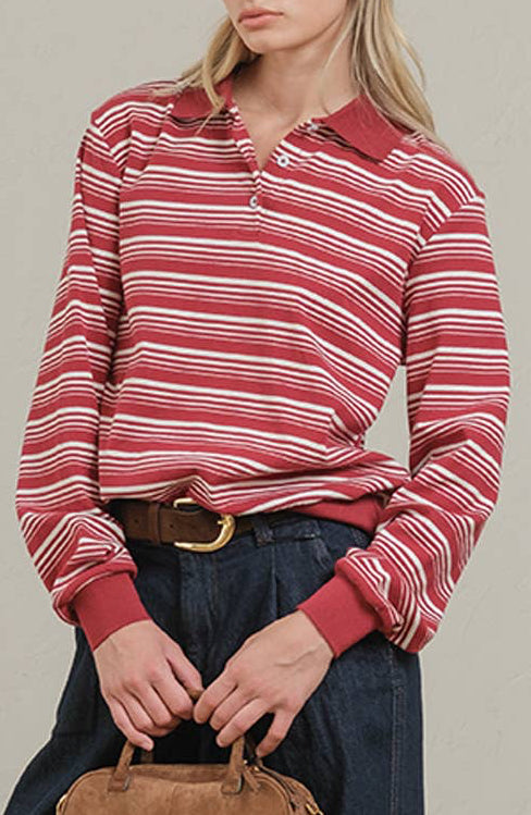 hanna polo – burgundy