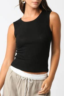 marilyn tank top - black