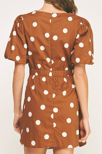 parlin dress - rust
