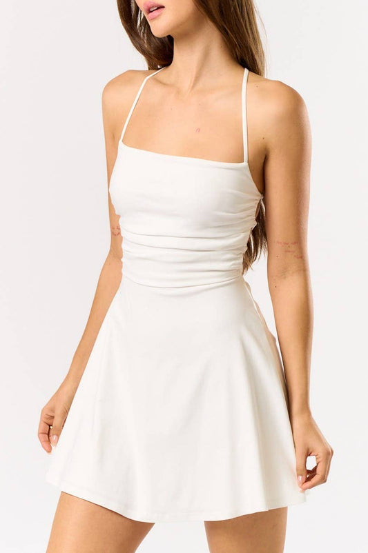 khloe dress - white