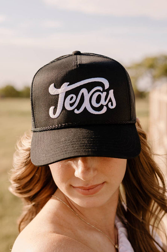 texas rope hat - black