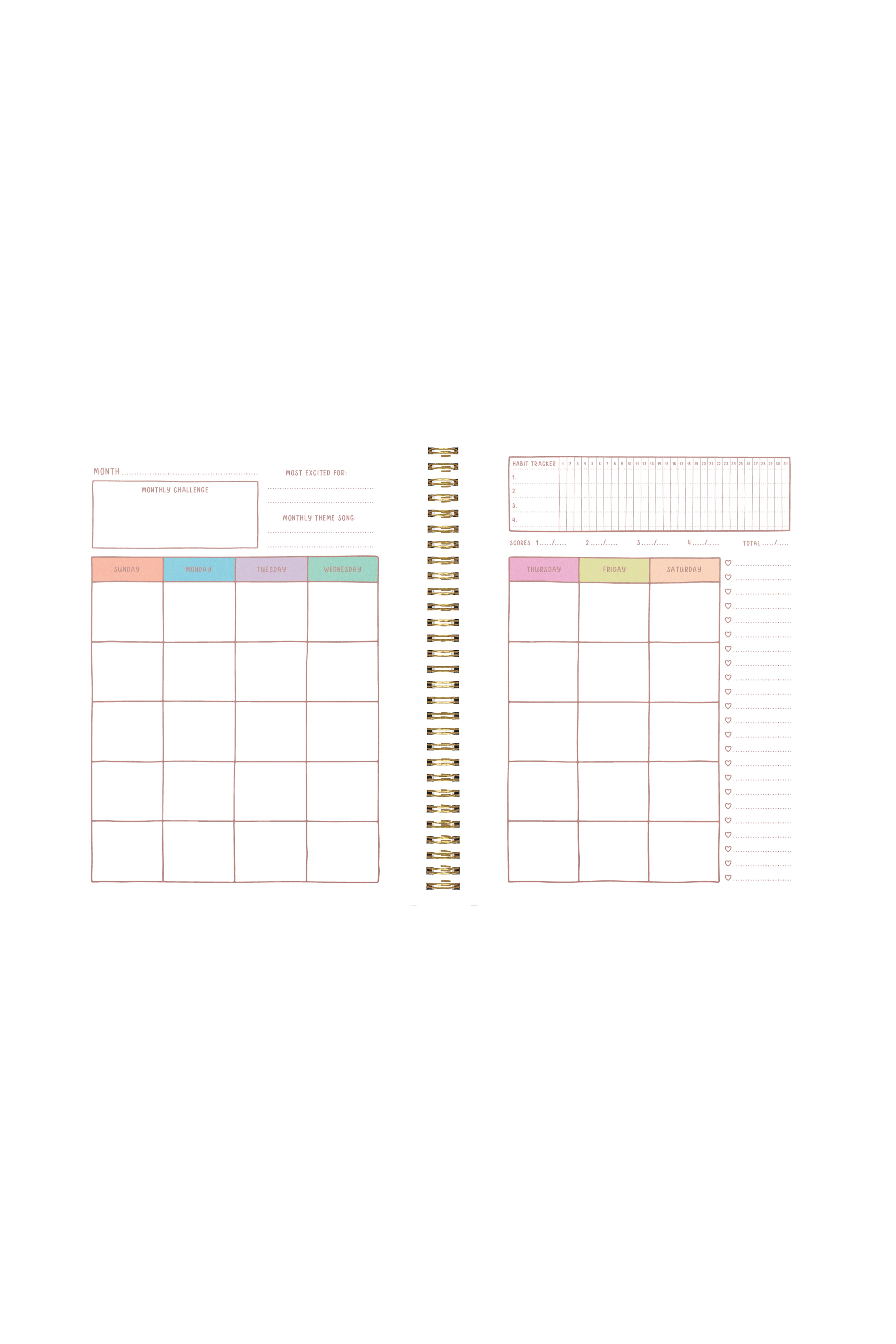 goal getter lite planner - don't ruin my vibe