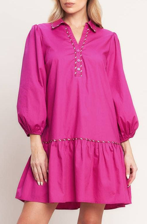 lydia dress - fuchsia
