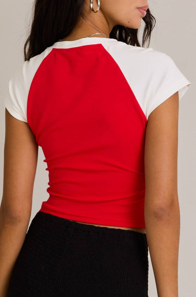 usa tee - red