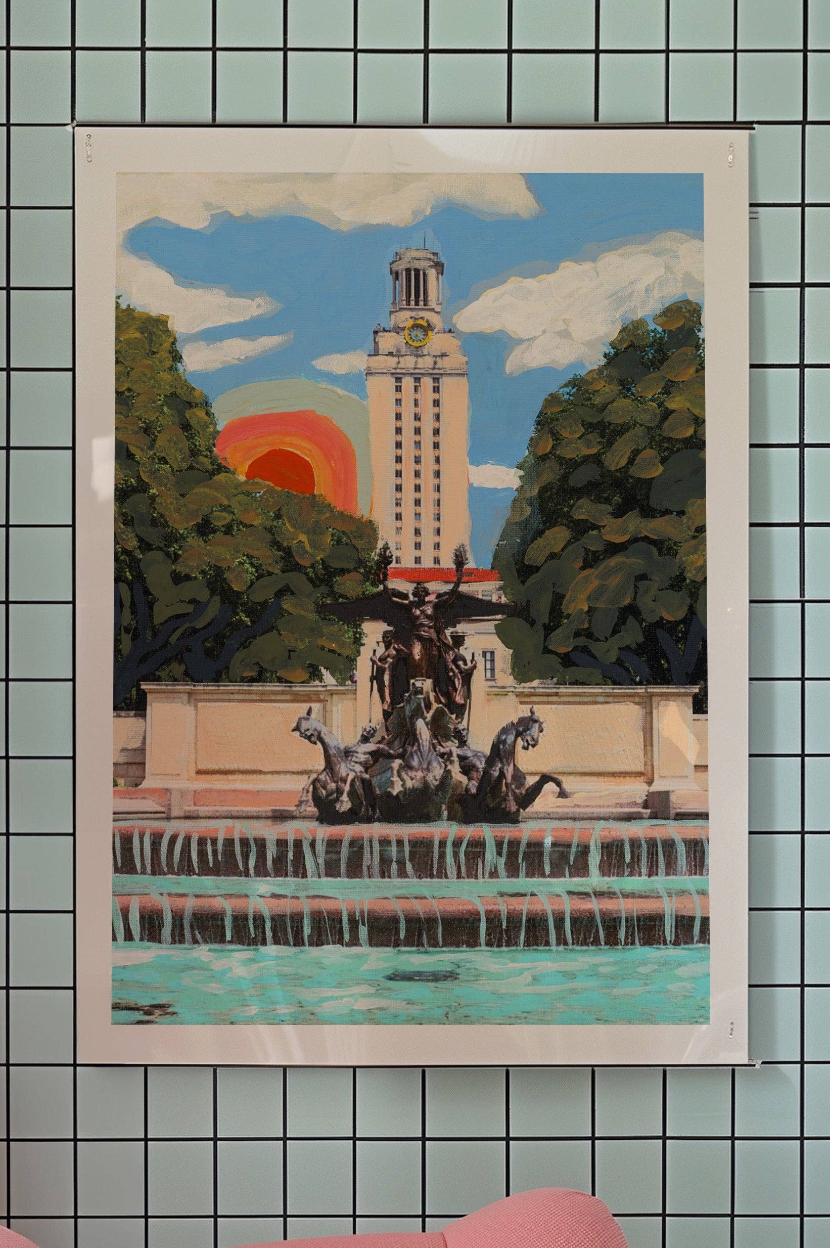 ut austin longhorn rainbow print | el baker