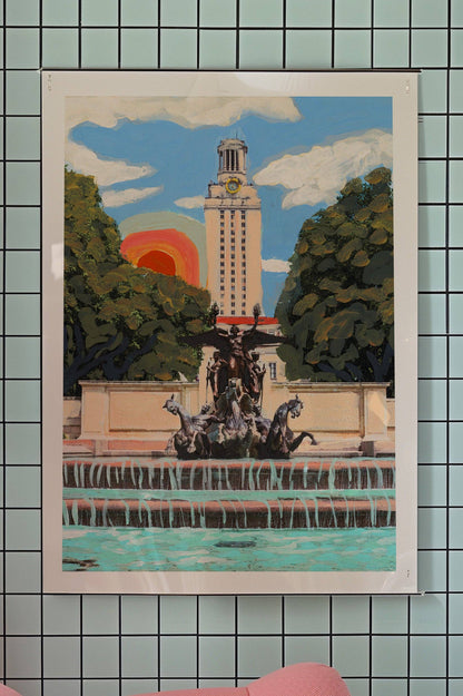 UT Austin Longhorn Rainbow Print | El Baker