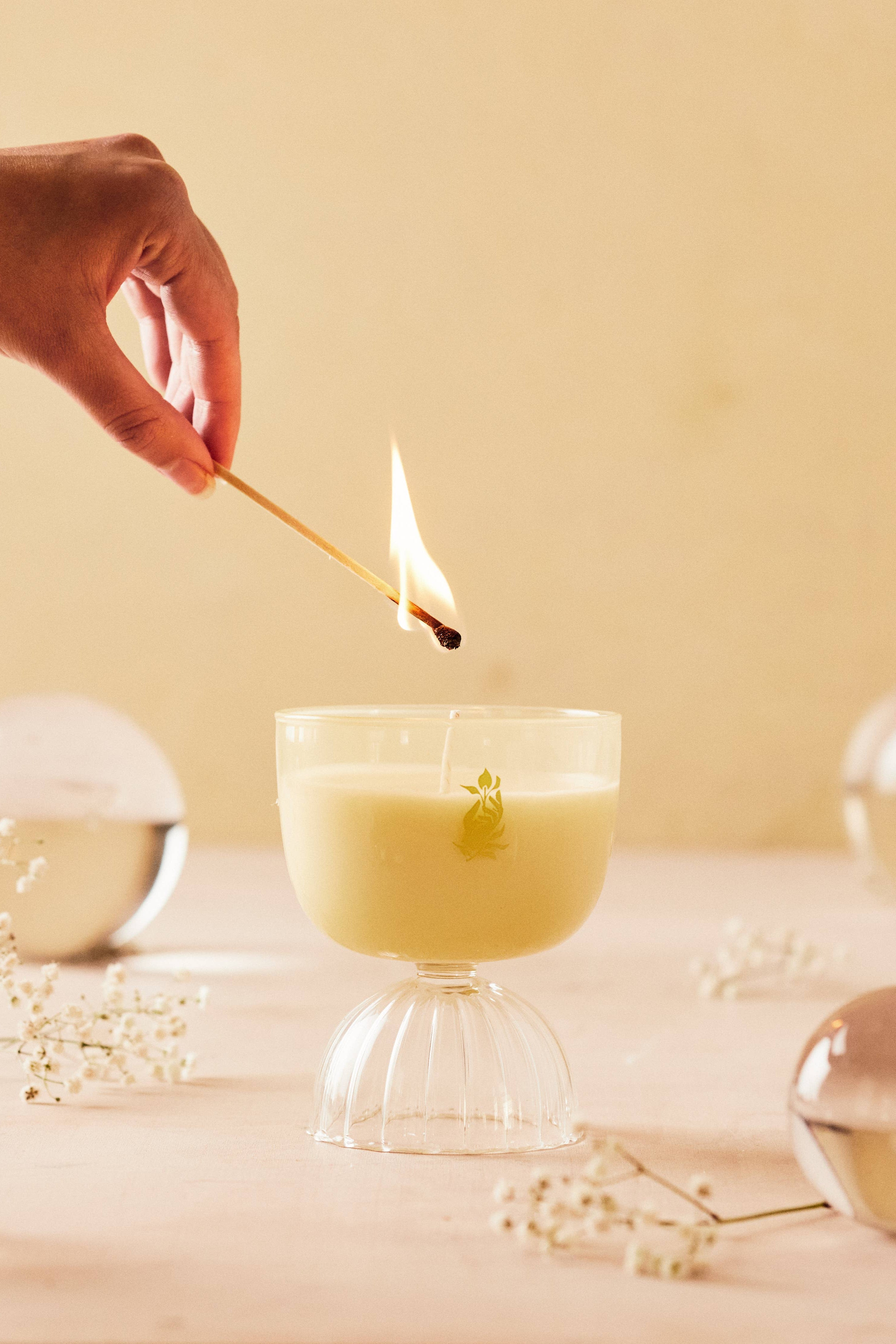 coupe candle - champagne