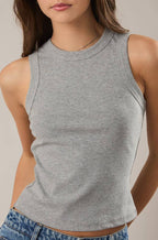 lana tank - heather grey