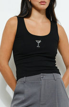 martini tank - black