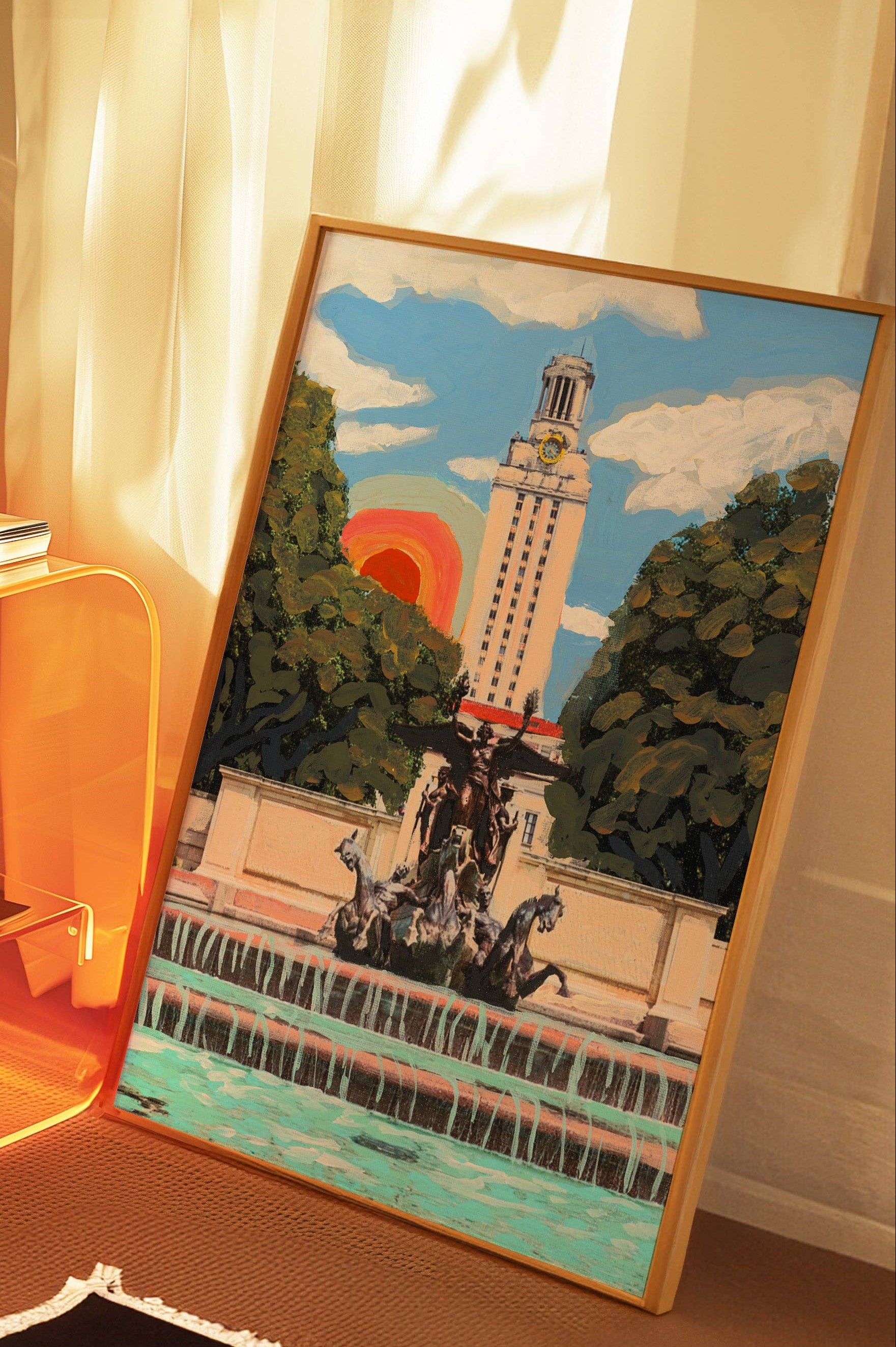 ut austin longhorn rainbow print | el baker
