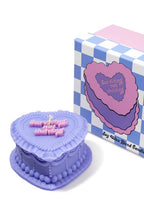 heart cake candle - surviving, not thriving