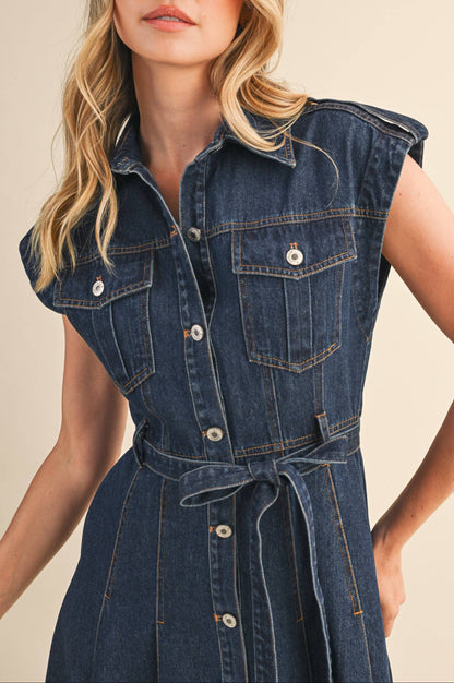 dakota dress - dark denim