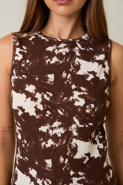 greta tank - brown
