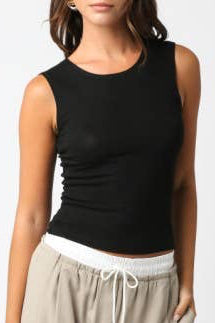 marilyn tank top - black