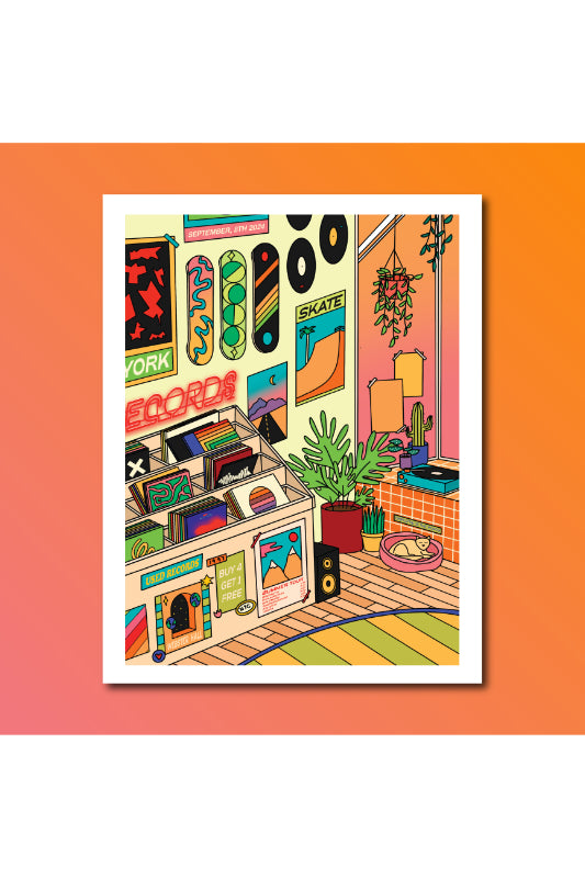 record room art print