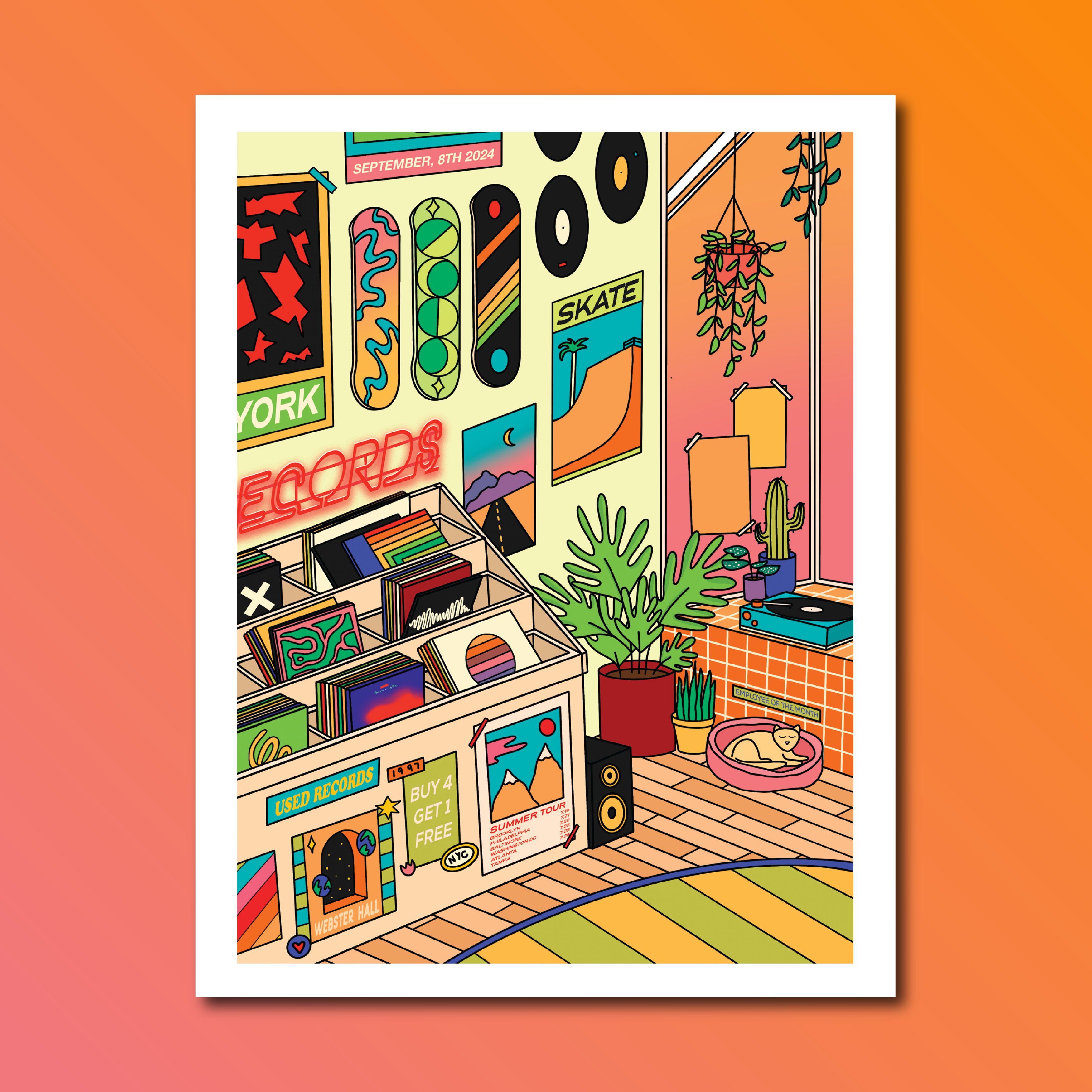 record room art print