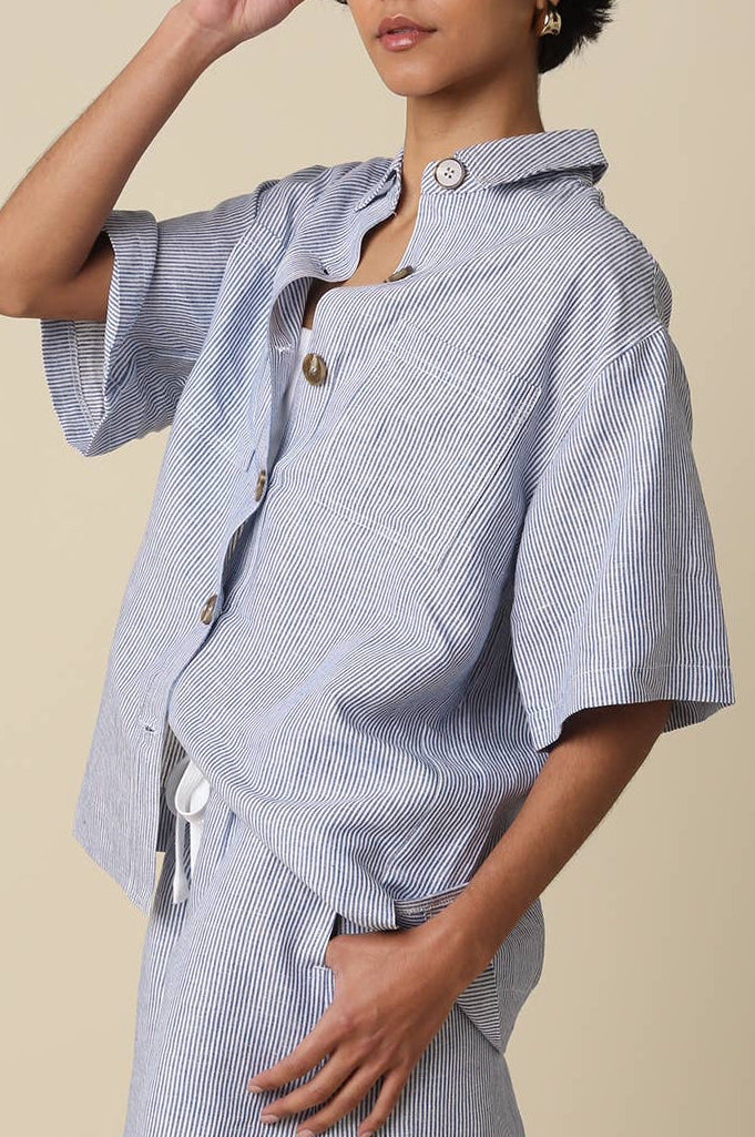 alison blouse - denim