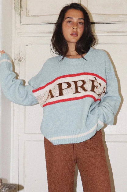 après sweater - soft blue