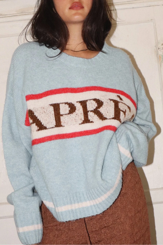 après sweater - soft blue